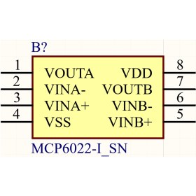 تصویر آی سی آپ امپ SMD MCP6022-I/SN 