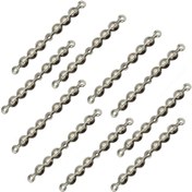 تصویر گل میخ مبلی ساده نقره ای طول 100 میلی‌متر بسته 10 عددی 