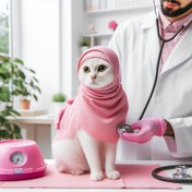 تصویر ویزیت دامپزشک در محل پکیج 5 ( فقط داخل شهر تهران ) مناسب گربه ها 