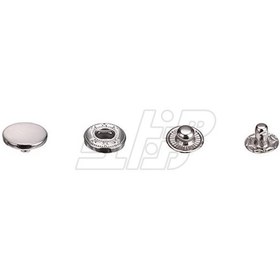 تصویر دکمه چهارپارچه سایز ریز بسته 50 عددی رنگ نیکل 