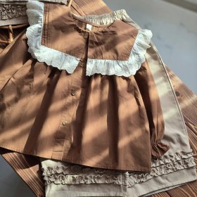 تصویر شومیز یقه دانتل 