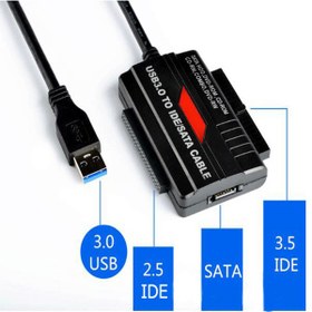 تصویر تبدیل USB3.0 به SATA/IDE کی نت مدل KNET K-COU301IDE 