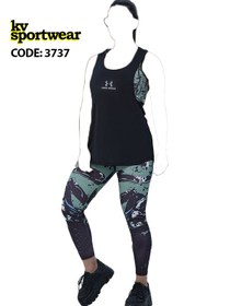 تصویر ست سه تیکه باشگاهی زنانه UNDER ARMOUR کد 001 UNDER ARMOUR womens club three piece set code 001