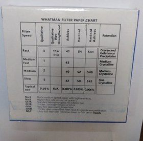 تصویر کاغذ صافی واتمن 42 قطر 12.5 سانت بسته 100 عددی Whatman Filter Paper 42 (QTY: 100)