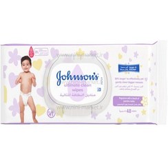 تصویر دستمال مرطوب درب دار جانسون Johnsons بسته 48 عددی 