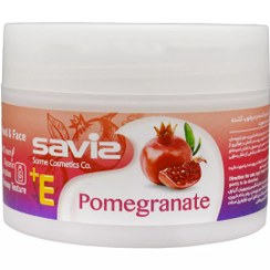 تصویر کرم مرطوب کننده دست و صورت حاوی انار و ویتامین E حجم 180گرم ساویز Saviz Hand And Face Moisturizing Cream Pomegranate And Vitamin E 180g