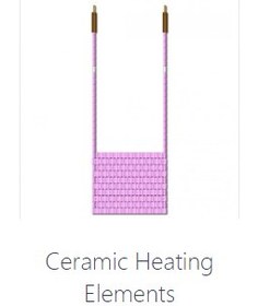 تصویر المنت گرمایش سرامیکی 3 مهره x 32 مهره، 60 ولت، 2.7 کیلو وات انگلیس element ceramic