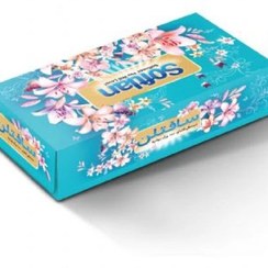 تصویر دستمال جعبه سافتلن ۱۵۰ برگ 