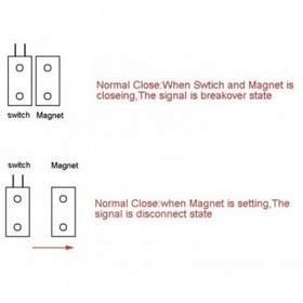 تصویر سنسور مغناطیسی تشخیص وضعیت درب مدل MC-52 
