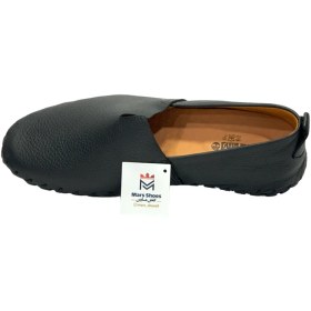 تصویر کفش مردانه روزمره کالج تمام چرم يقه دار برند ايکات Ekat رنگ مشکی Men's Ekat Black 1001029