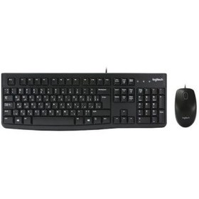 تصویر کيبورد و ماوس باسيم لاجيتک MK120 Logitech MK120 Wired Keyboard and Mouse