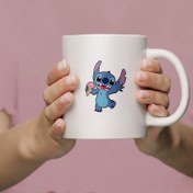 تصویر لیوان ماگ سرامیکی طرح کارتون لیلو استیچ Lilo Stitch 