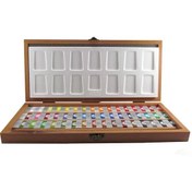 تصویر ابرنگ 48 رنگ افرا جعبه چوب ا afra 48 color watercolours afra 48 color watercolours