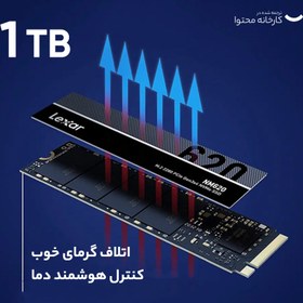 تصویر اس اس دی Lexar NM620 - درگاه PCIe 3.0 - یک ترابایت 