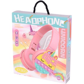 تصویر هدست بی سیم یونیکورن مدل P365 ا P365 unicorn wireless headphones P365 unicorn wireless headphones