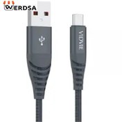 تصویر کابل شارژر USB به MicroUSB ویدوی مدل CB491V طول 1.2 متر 