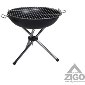 تصویر باربیکیو، آتشدان کوچک سه پایه Tripod barbecue