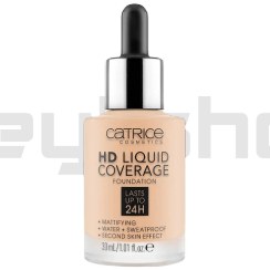 تصویر کرم پودر مایع کاتریس مدل HD با پوشش بالا ( اصل ) Catrice Foundation HD Liquid Coverage: - 030 Catrice Foundation HD Liquid Coverage