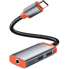 تصویر مبدل USB-C به جک 3.5 میلیمتری / USB-C مک دودو مدل CA-0940 ا MCDODO CA-0940 Charge And Audio Adapter Cable MCDODO CA-0940 Charge And Audio Adapter Cable