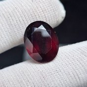 تصویر نگین سنگ طبیعی گارنت اناری معدنی کد 34845 