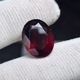 تصویر نگین سنگ طبیعی گارنت اناری معدنی کد 34845 