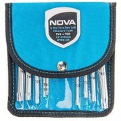 تصویر آچار آلن ستاره ای 9 عددی کوتاه نووا 1146 