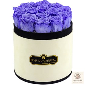تصویر Lavender Eternal Roses in Coco Flocked Box | کد: ZNB-1J9J 