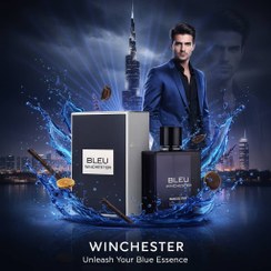 تصویر عطر ادوپرفیوم مردانه وینچستر مدل BLUE DE CHANEL حجم ۱۰۰ میلی لیتر خنک تلخ 