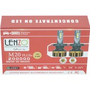 تصویر هدلایت لنزو M20 pr پایه H11 