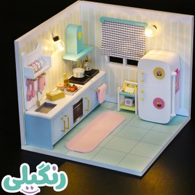 تصویر کیت ساختنی خانه مینیاتوری مدل Happy kitchen (کد S2007) 