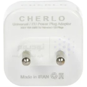 تصویر تبدیل برق 3 به 2 CHERLO – سفید – SMO 