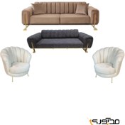 تصویر مبل راحتی 7 نفره مدل صدف 7 seater sofa, oyster model