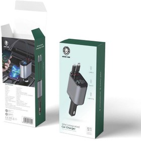 تصویر شارژر فندکی 38 وات گرین لاین مدل Car Charger 