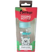 تصویر شیشه شیر بدون دسته مایا مدل LOVE ظرفیت 150 میلی لیتر - طوسی 