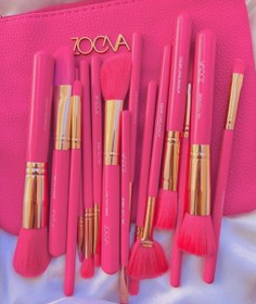 تصویر ست براش زووا فوق العاده پرطرفدار پرتراکم بدون ریزش قابل شست وشو - قهوه ای 