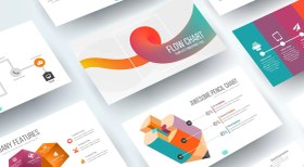 تصویر قالب پاورپوینت فلوچارت 