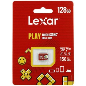 تصویر رم میکرو 128 گیگ لکسار Lexar Play A1 V10 U1 C10 150MB/s Lexar Play A1 V10 U1 C10 150MB/s 128GB memory card