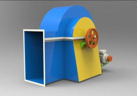 تصویر فن گریز از مرکز یا سانتریفیوژ centrifugal fan