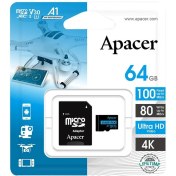 تصویر کارت حافظه اپیسر مدل V30 ظرفیت ۶۴ گیگابایت microSDXC کلاس ۱۰ 