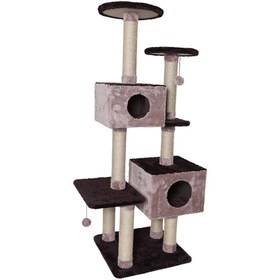 تصویر اسکرچر، لانه، جای خواب و درخت گربه کدیپک مدل افرا Kedipek Cat Tree Maple Model