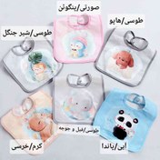 تصویر پیشبند نوزادی چاپ حیوانات 