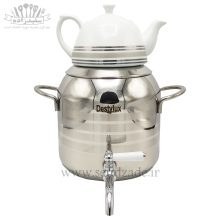 تصویر کتری قوری 5 لیتری یاس کف معمولی دستی لوکس destylux 5 liter kettle teapot yass normal floor