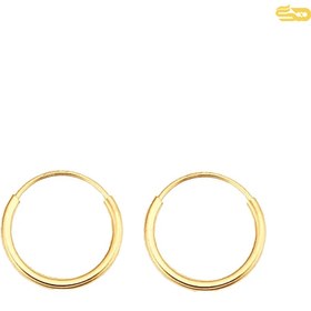 تصویر گوشواره حلقه‌ ای ساده 