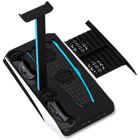 تصویر فن PORODO PS5 Cooling And Charging Hub PDX116 