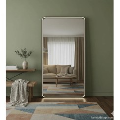 تصویر آینه قدی نئو کلاسیک | آینه بک لایت با طراحی سنتی و مدرن شروع قیمت از سایز 40 در 140 