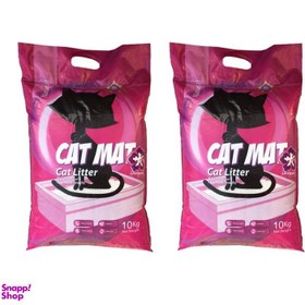 تصویر خاک عطری گربه کت مت (Cat Mat) مدل لوندر وزن 10 کیلوگرم بسته 2 عددی 