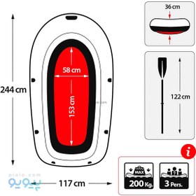 تصویر قایق بادی اکسپلورر 300 پرو اینتکس Intex 58358 Intex 58358
