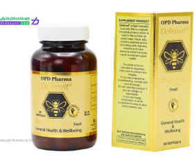 تصویر کپسول رویال ژلی ۱۰۰۰ میلی گرم دفن ویت او پی دی فارما ۳۰ عددی OPD Pharma Defenvit Royal Jelly 30Caps