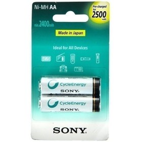 تصویر باتری قلمی قابل شارژ سونی مدل NH-AA B2GN بسته 2 عددی ا Sony NH-AA B2GN Ni-MH Rechargeable AA Battery Pack of 2 Sony NH-AA B2GN Ni-MH Rechargeable AA Battery Pack of 2