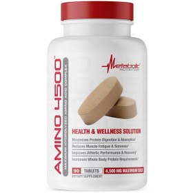 تصویر آمینو 4500 (90 کپسول) متابولیک Metabolic Nutrition, Amino 4500,
